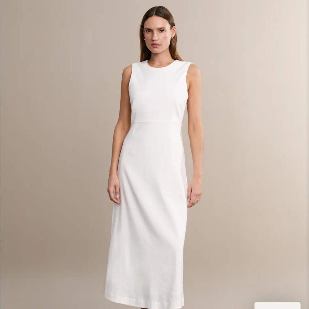 Elegant White Sleeveless Dress by Jenni Kayne